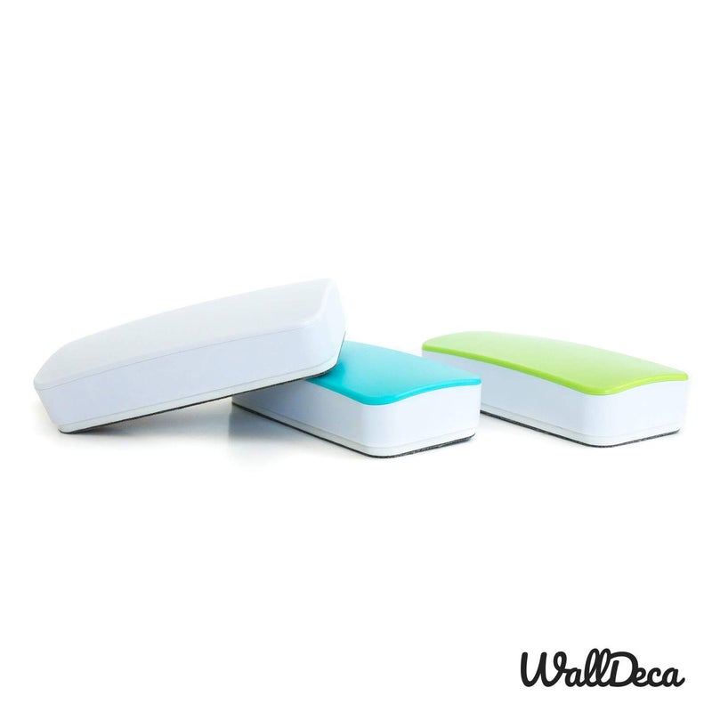 WallDeca Dry Erase Eraser, Felt Bottom Surface Whiteboard Eraser, Magnetic, Works on All Dry Erase Surfaces, Glass Board and Whiteboard (White) - Image 5